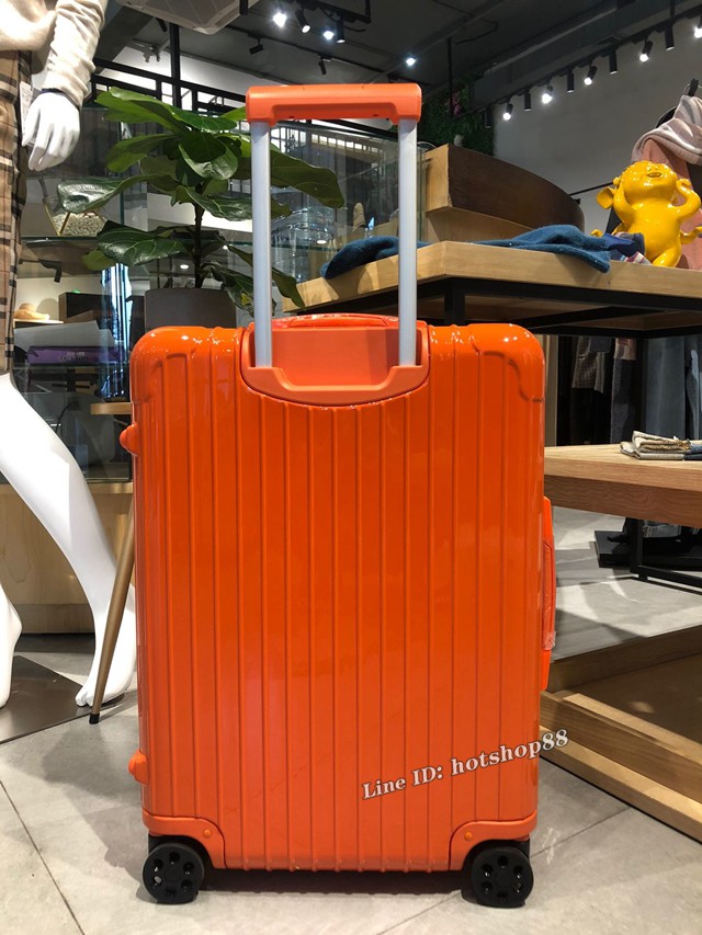 RIMOWA行李箱四輪拉杆箱 essential最新系列 日默瓦純PC高端拉杆箱 橘色 gdx1229